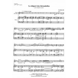 Le départ des hirondelles - Philippe Durand - Pour trompette et piano