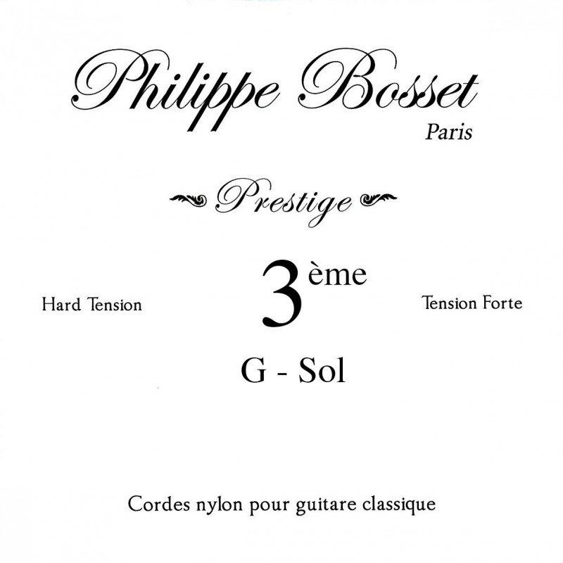 Corde de SOL - Bosset Prestige tension forte - guitare classique