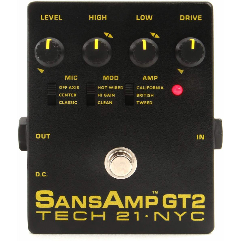 Tech 21 SansAmp GT2 - Pré-ampli guitare