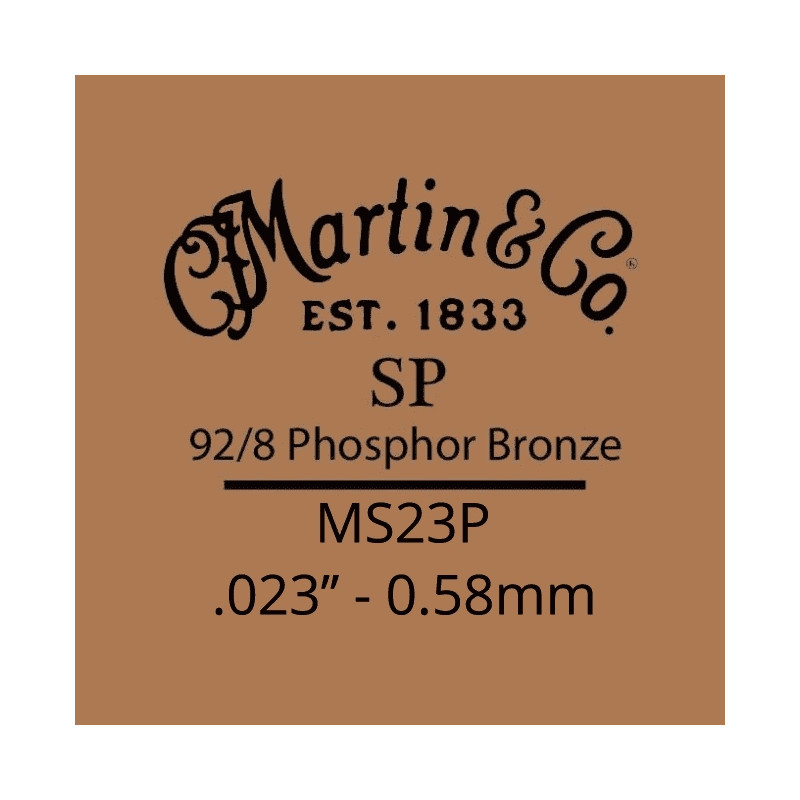 Martin MS23P - Corde Guitare acoustique SP acier tirant 23