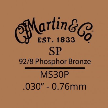 Martin MS30P - Corde Guitare acoustique SP acier tirant 30