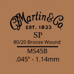 Martin MS45B - Corde Guitare acoustique SP acier tirant 45