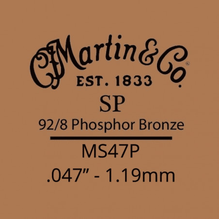 Martin MS47P - Corde Guitare acoustique SP acier tirant 47