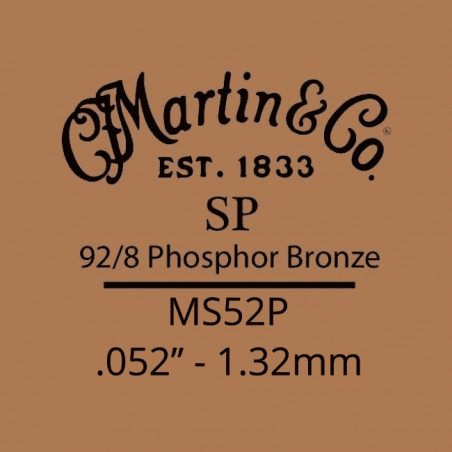Martin MS52P - Corde Guitare acoustique SP acier tirant 52