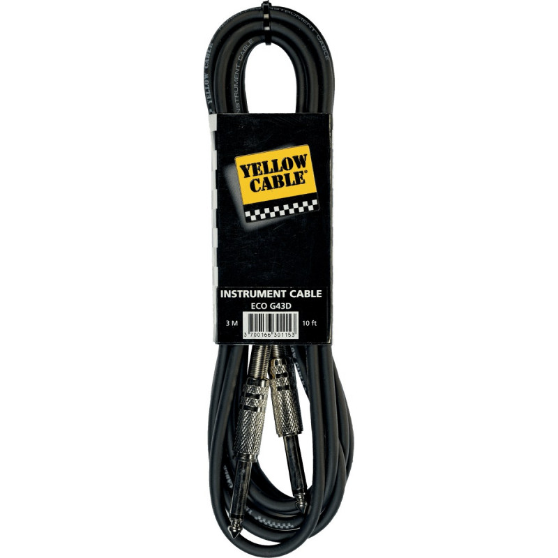 Yellow Cable G43D - Câble jack/jack métal 3m
