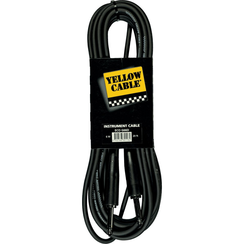 Yellow Cable G66D - Câble Jack/Jack Ergoflex 6m