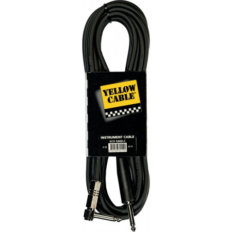 Yellow Cable G66D-C - Câble Jack/Jack Ergoflex métal coudé 6m