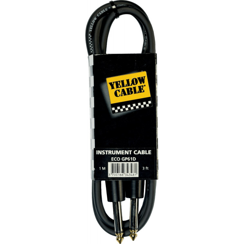 Yellow Cable GP61D - Câble Jack/Jack Profile 1m