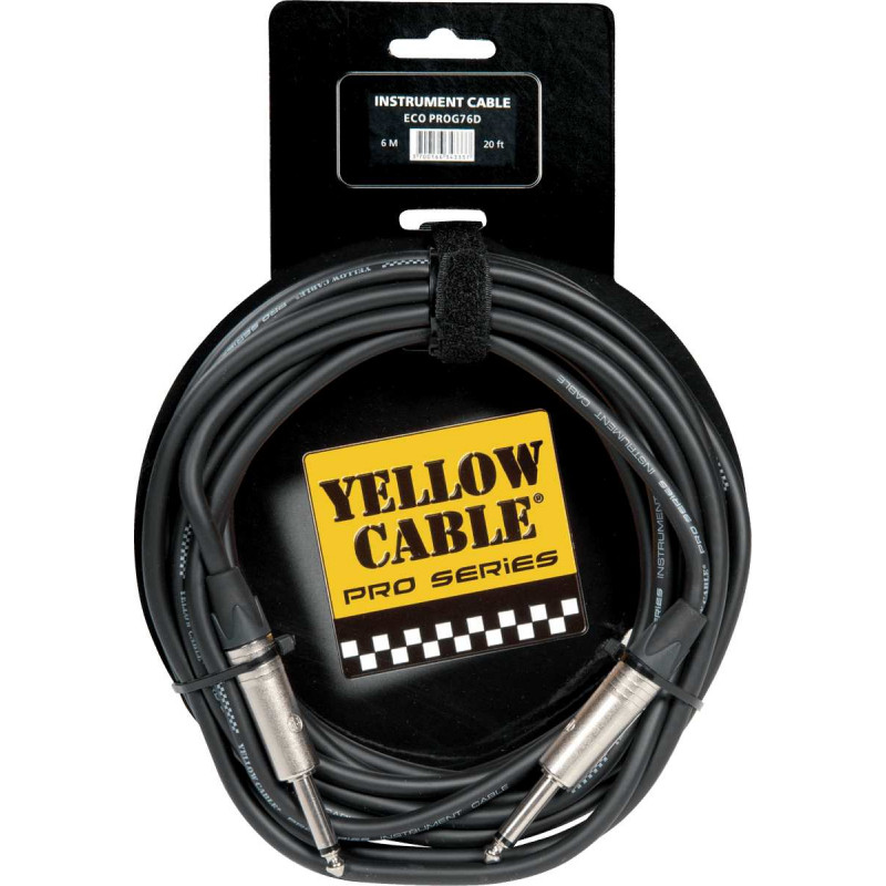 Yellow Cable PROG76D - Câble Jack/Jack Neutrik 6m