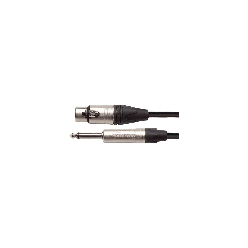 Yellow Cable  PROM06J - Câble  Jack mâle/XLR femelle Neutrik 6m
