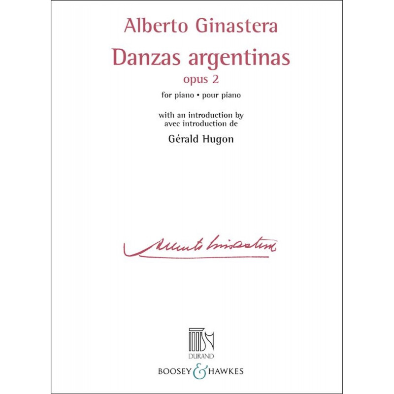 Danzas argentinas Opus 2 pour piano - Alberto Ginastera