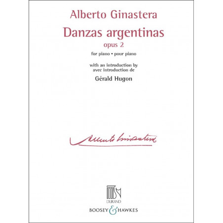 Danzas argentinas Opus 2 pour piano - Alberto Ginastera
