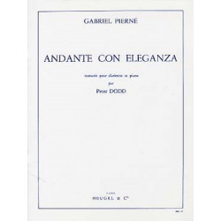 Andante Con Eleganza - Gabriel Pierné - Partitions clarinette et piano