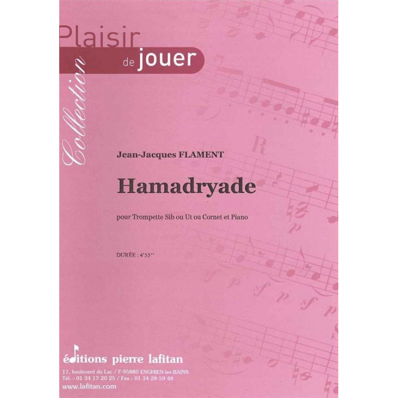 Hamadryade - Jean-Jacques Flament - Trompette ou cornet à pistons et piano