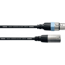 Cordial CCM1.5FM - Câble microphone XLR mâle-XLR femelle 1,5 m