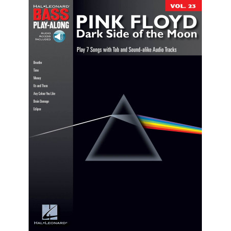 Bass Play Along Volume 23 - Pink Floyd - Dark Side Of The Moon - Basse