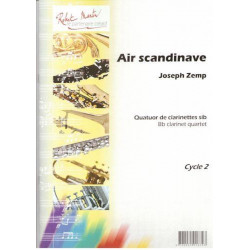 Air Scandinave Quatuor de clarinettes sib - Cycle 2 -  Joseph Zemp