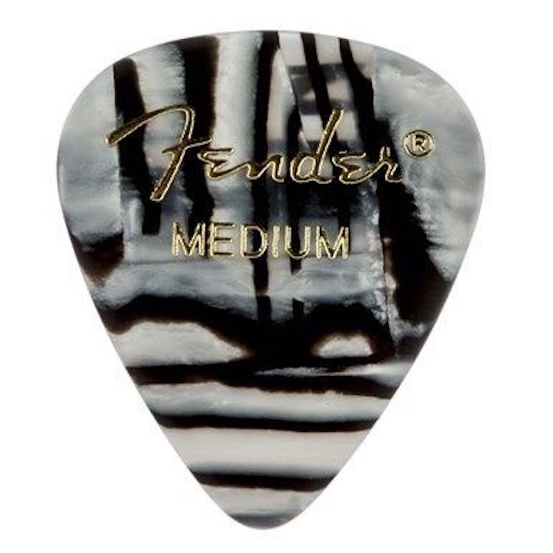 1 Médiator Fender 351 - Médium - Zebra 1 Médiator Fender 351 - Médium - Zebra