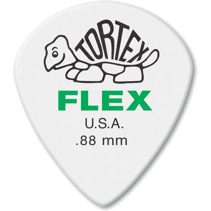 Dunlop 466P088 - 12 médiators Tortex Flex Jazz III XL - 0.88 mm