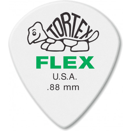 Dunlop 466R088 - Médiator Tortex Flex Jazz III XL - 0.88 mm