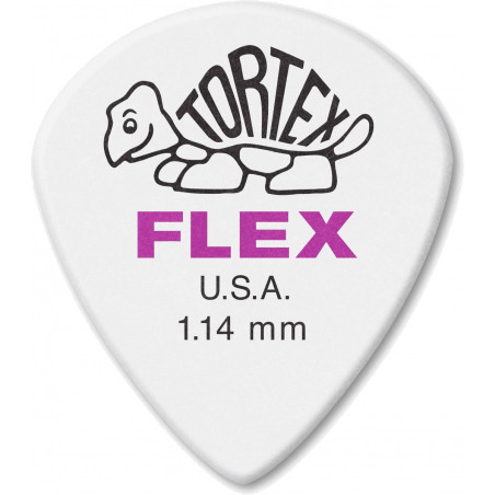 Dunlop 466R114 - Médiator Tortex Flex Jazz III XL - 1.14 mm