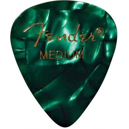 1 Médiator Fender 351 - Médium - Green Moto