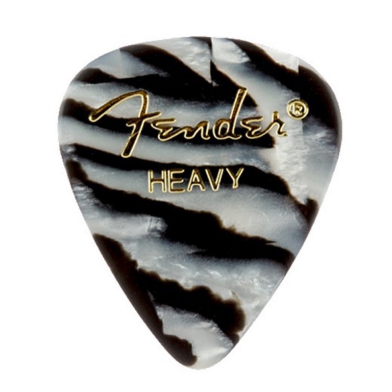 1 Médiator Fender 351 - Heavy - Zebra 1 Médiator Fender 351 - Heavy - Zebra