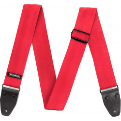 Dunlop DST7001RD - Sangle guitare Deluxe Seatbelt - Rouge