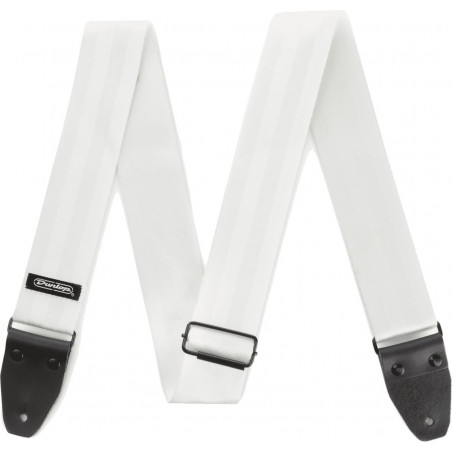 Dunlop DST7001WH - Sangle guitare Deluxe Seatbelt - Blanche