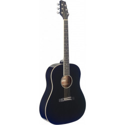 STAGG  SA35 DS-BK  - Guitare acoustique Dreadnought, modèle 4/4 Noire