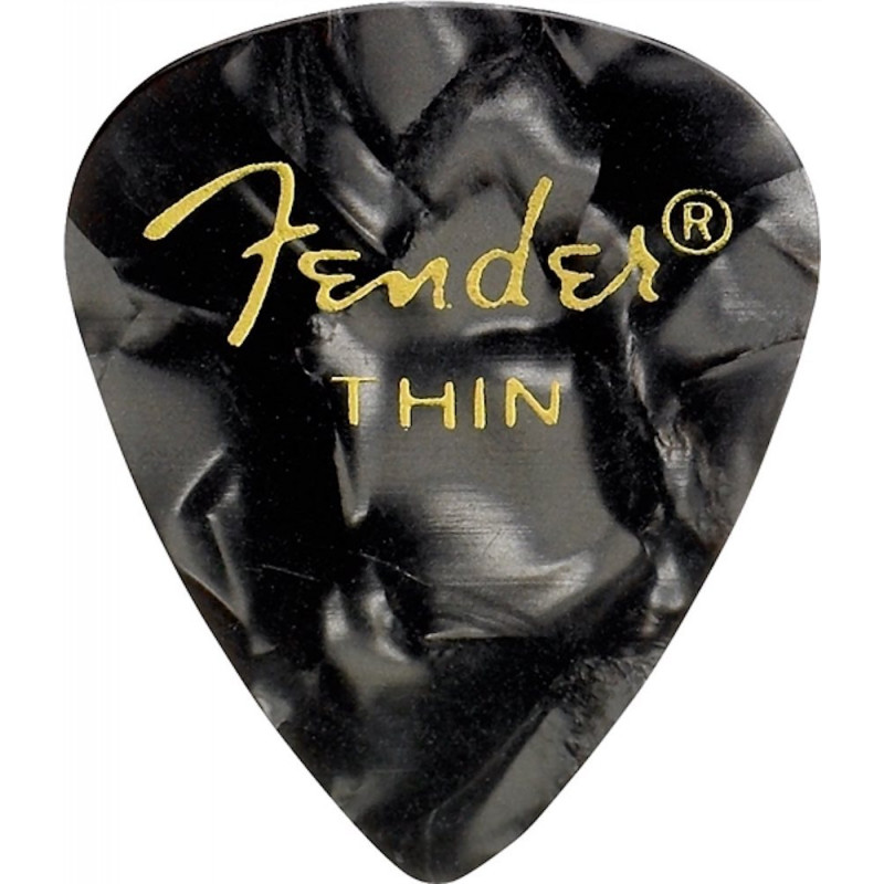 Pack 3 Médiator Fender 351 - Fin - Black Moto