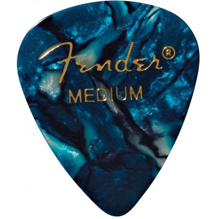 Pack 3 Médiators Fender 351 - Médium - Ocean Turquoise