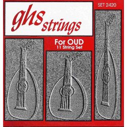 GHS 2420 - Jeu de 11 cordes pour Oud - Plaqué argent