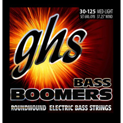 GHS 6ML-DYB - Jeu de cordes Basse Boomers 6 cordes - Medium Light 30-126