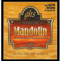 GHS A270 - Jeu de cordes Phosphor Bronze Mandoline - Medium 11-40