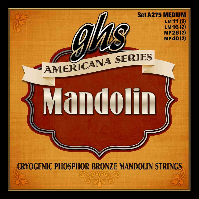 GHS A275 - Jeu de cordes Americana Mandoline - Medium 11-40