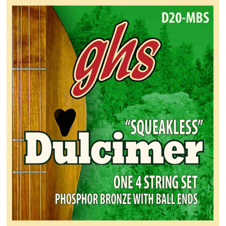 GHS D20-MBS - Jeu de cordes Phosphore Bronze à boule Dulcimer