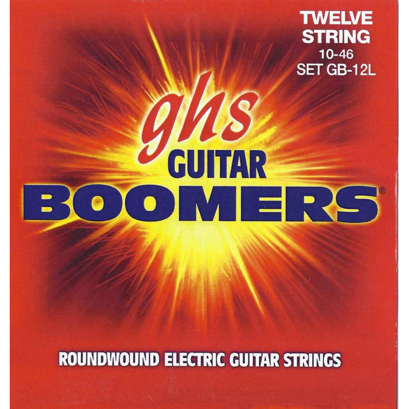 GHS GB-12L - Jeu de 12 cordes Boomers guitare électrique - Light 10-46