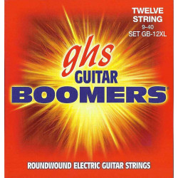 GHS GB-12XL - Jeu de 12 cordes Boomers guitare électrique - Extra Light 09-40