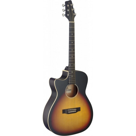Stagg SA35 ACE-VS LH - guitare électro-acoustique gaucher Sunburst