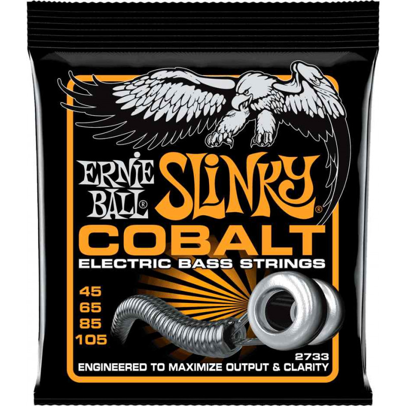 Ernie Ball 2733 - Jeu de cordes basse Hybrid Slinky Cobalt - 45-105