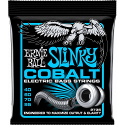 Ernie Ball 2735 - Jeu de cordes basse Extra Slinky Cobalt - 40-95