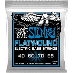 Ernie Ball 2815 - Jeu de cordes basse Extra Slinky Flatwound- 40-95