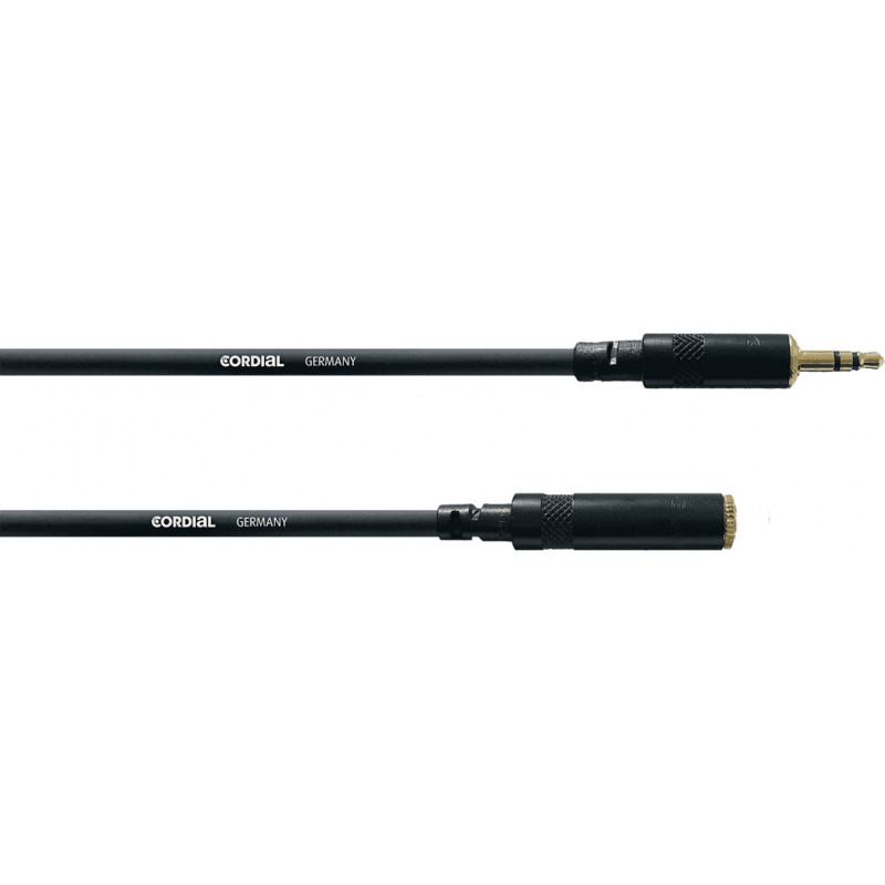Cordial CFS3WY - Câble audio mini-jack mâle-femelle stéréo 3 m