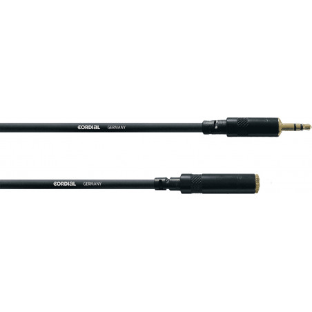 Cordial CFS3WY - Câble audio mini-jack mâle-femelle stéréo 3 m