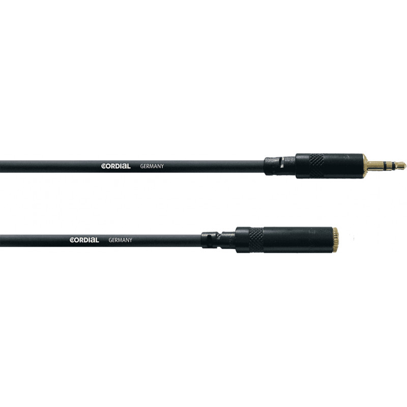 Cordial CFS5WY - Câble audio mini-jack mâle-femelle stéréo 5 m