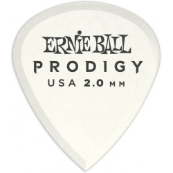 Ernie Ball 9203 - Sachet de 6 médiators minis Prodigy blanc - 2.00mm