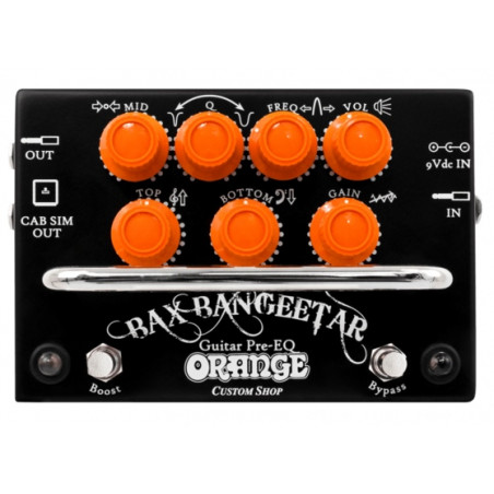 Orange BANGEETAR-BLK - Pédale de préampli Bax Bangeetar - Noire
