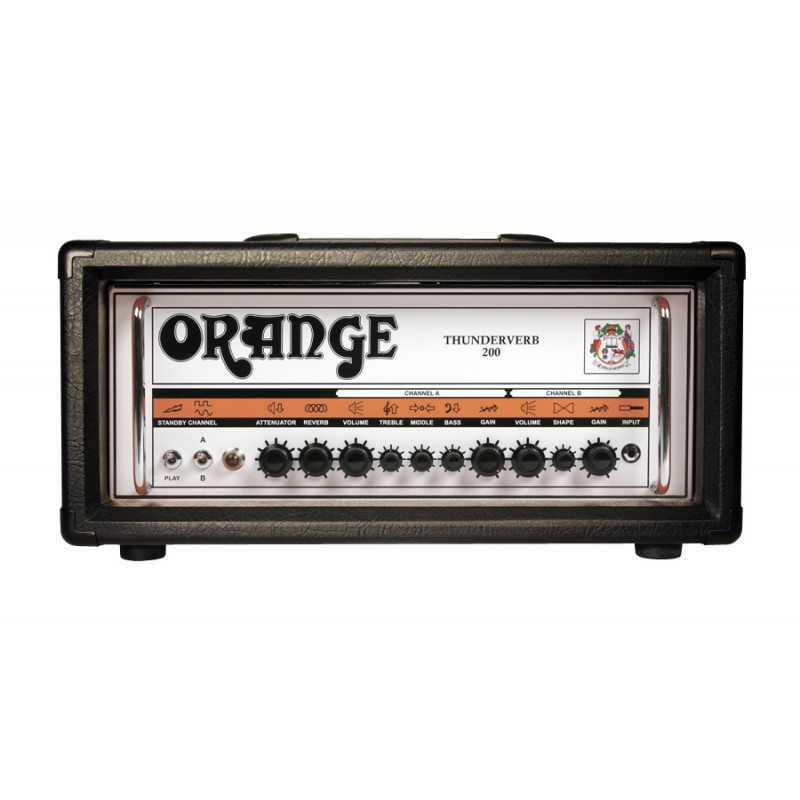 Orange TV-200HB - Tête d'ampli guitare électrique Thunderverb noire - 200W