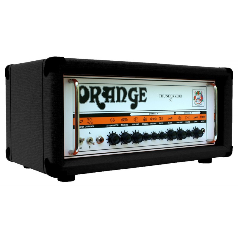 Orange TV-50HB - Tête d'ampli guitare électrique Thunderverb noire - 50W